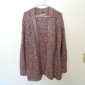 Women’s LOFT pink marble cardigan